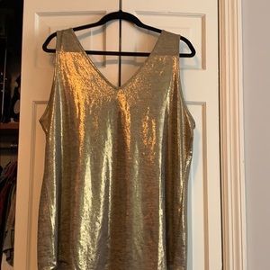 WHBM gold tank reversible XL